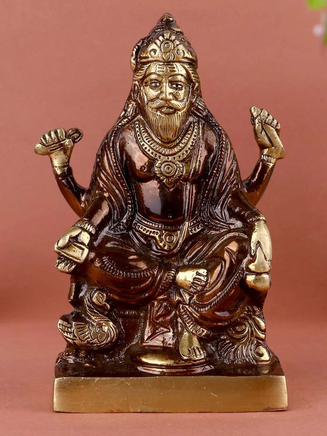 Bronze Vishwakarma Statue Wallpaper