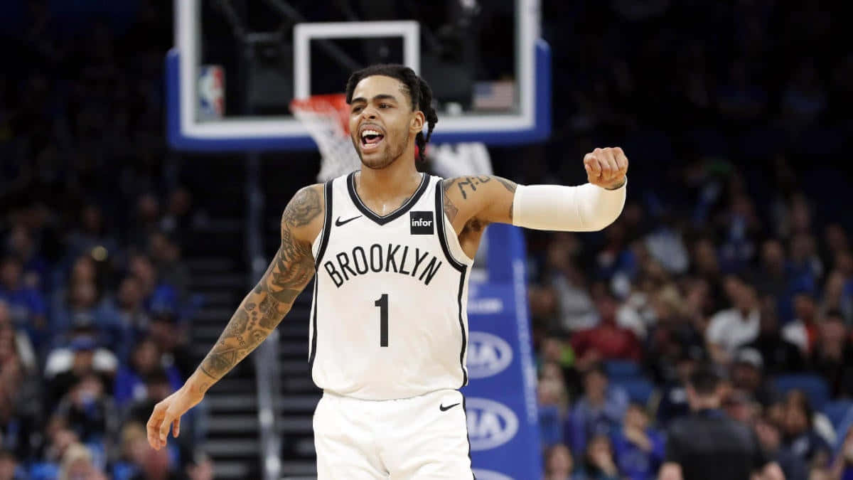 Brooklyn Nets Point Guard D’angelo Russell Wallpaper