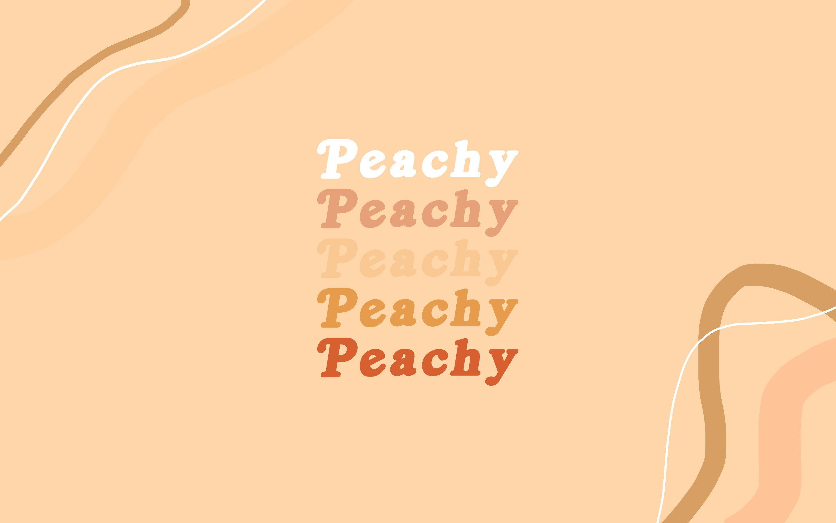 Brown Aesthetic Peachy Laptop Wallpaper