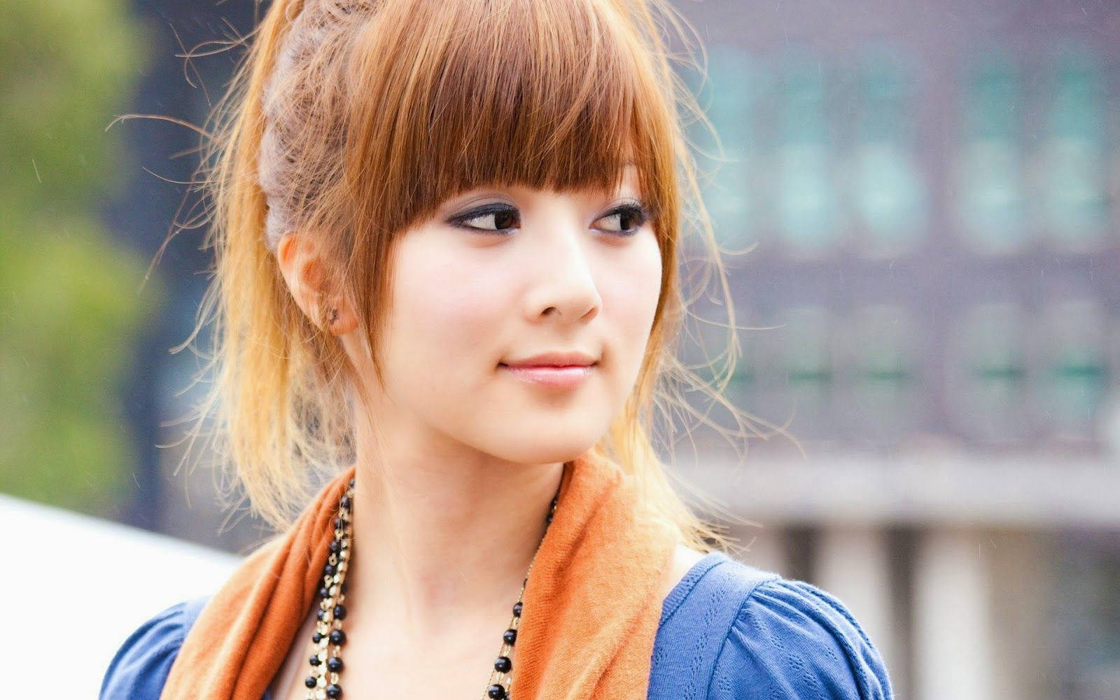 Brown Hair Chinese Girl Wallpaper