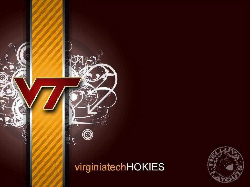 Brown Red Virginia Tech Logo Wallpaper