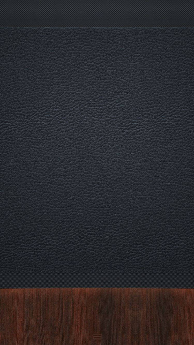 Brown Wood And Black Leather Iphone Wallpaper