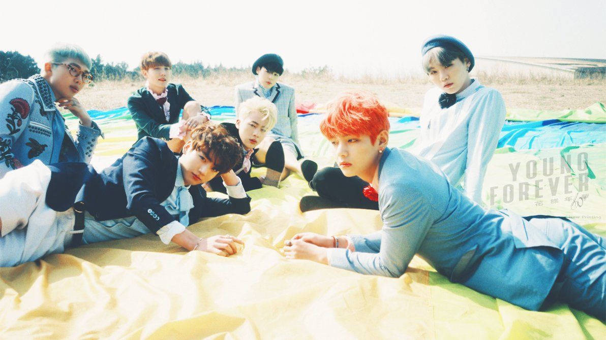 Bts At The Beach Wallpaper