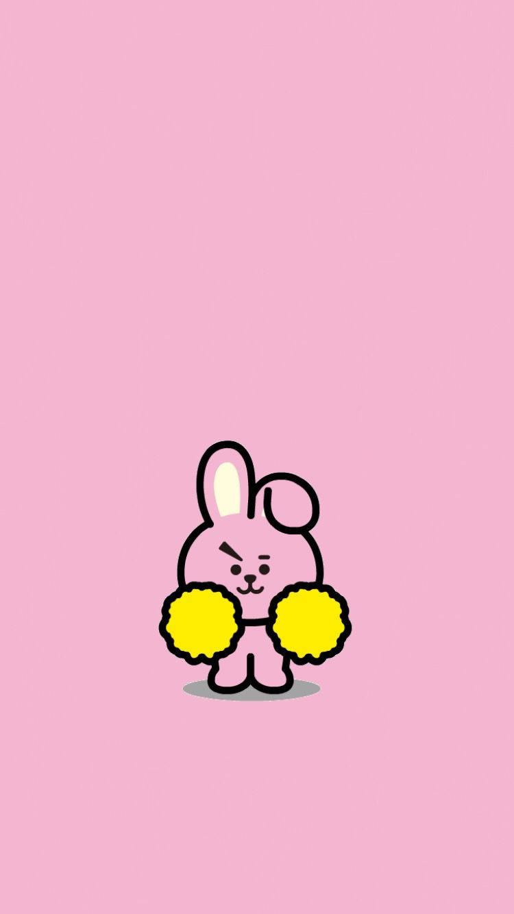 Bts Bt21 Cooky Screen Art Wallpaper