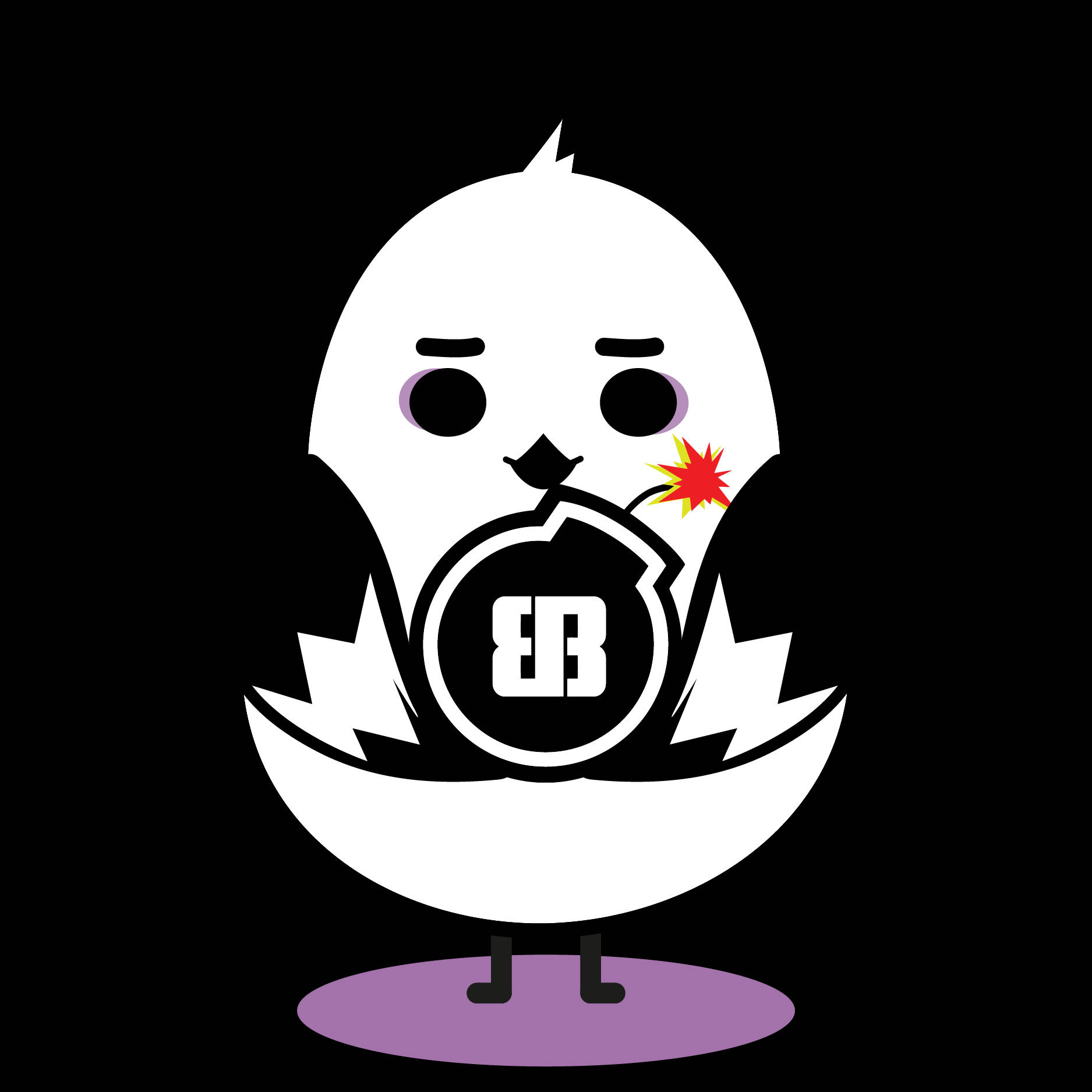 Bts Cartoon Bird Wallpaper