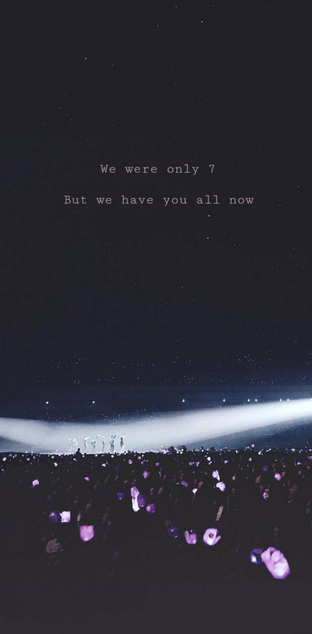 Bts Concert We Were Only Seven Wallpaper