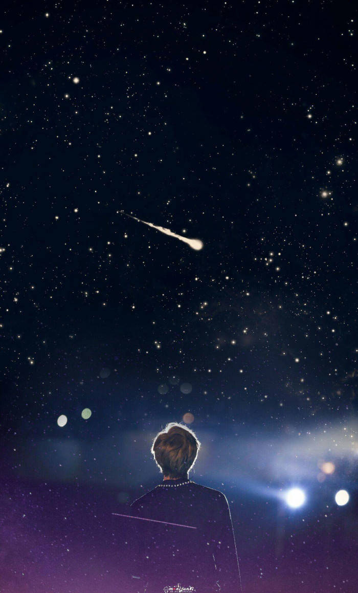 Bts Galaxy Shooting Star Wallpaper