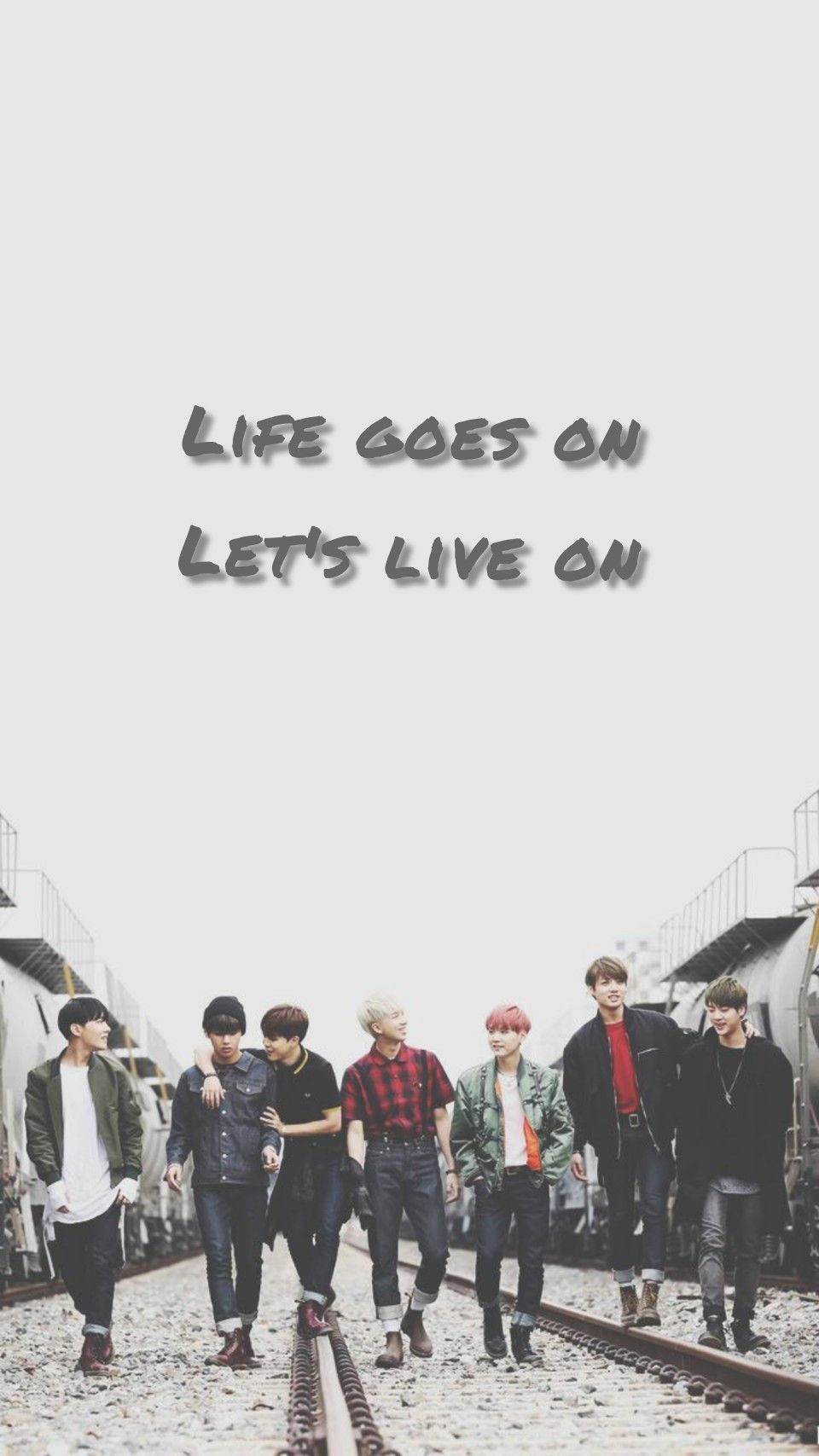 Bts Life Goes On Let's Live On Wallpaper