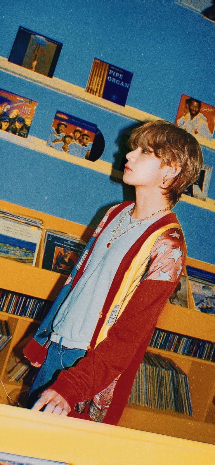 Bts Member V Old Camera Aesthetic Wallpaper