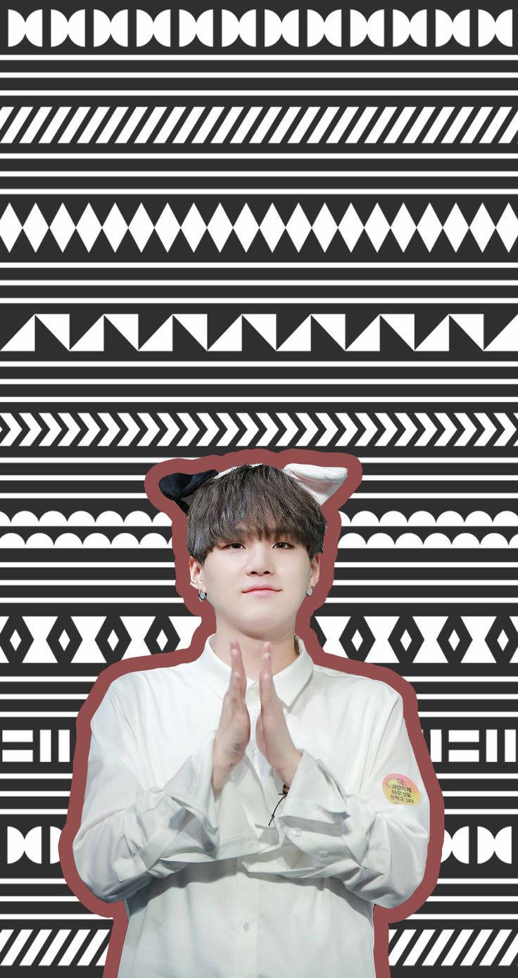 Bts Suga Cute Ears Headband Wallpaper