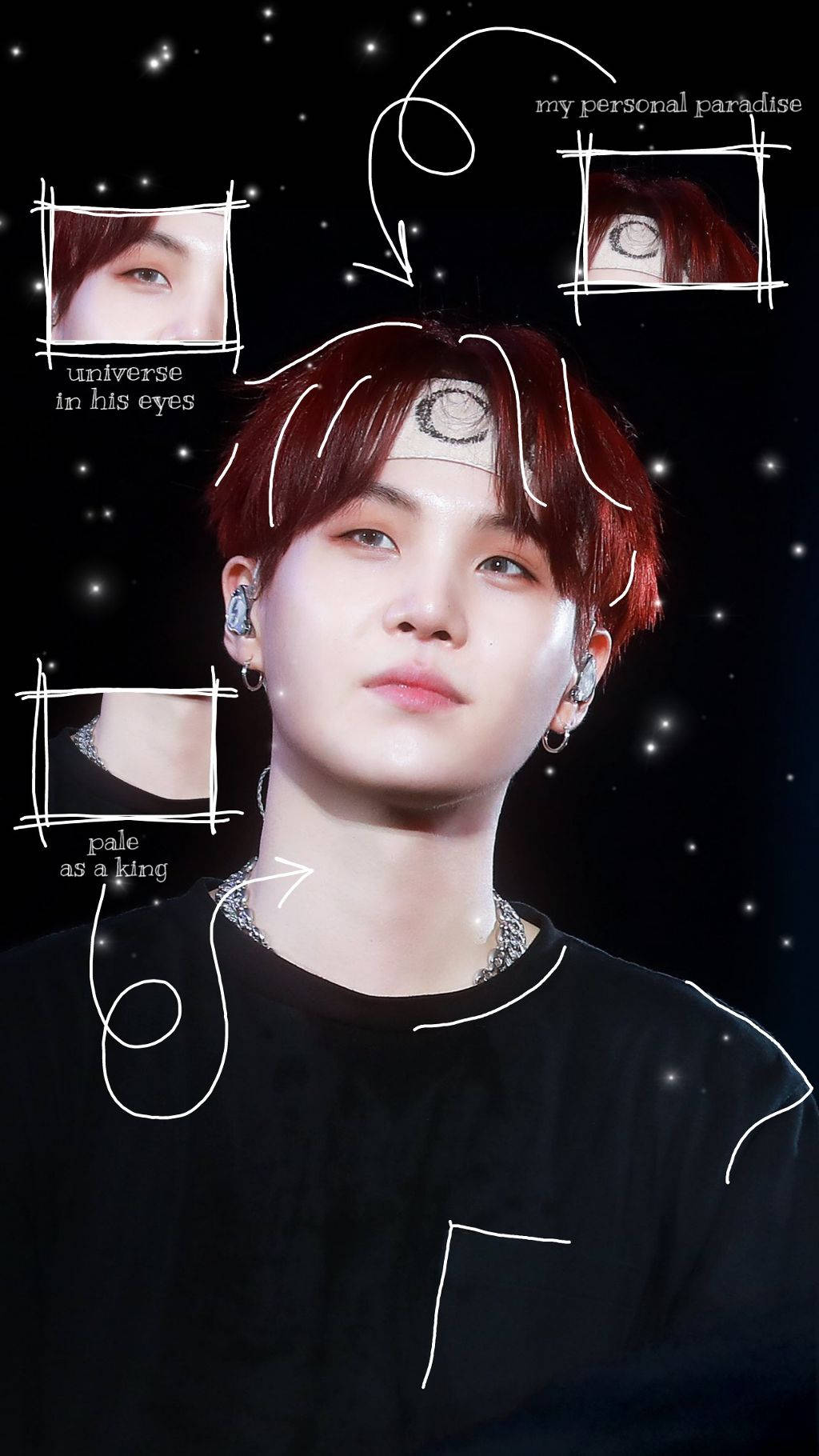 Bts Suga Doodle Wallpaper