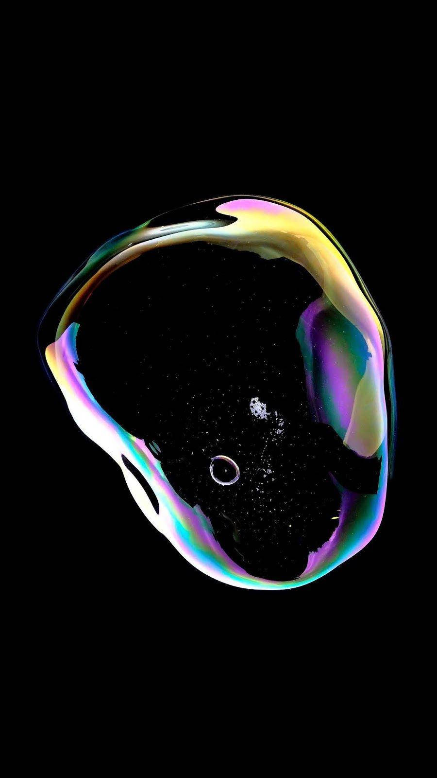 Bubble Close Up Iphone X Amoled Wallpaper