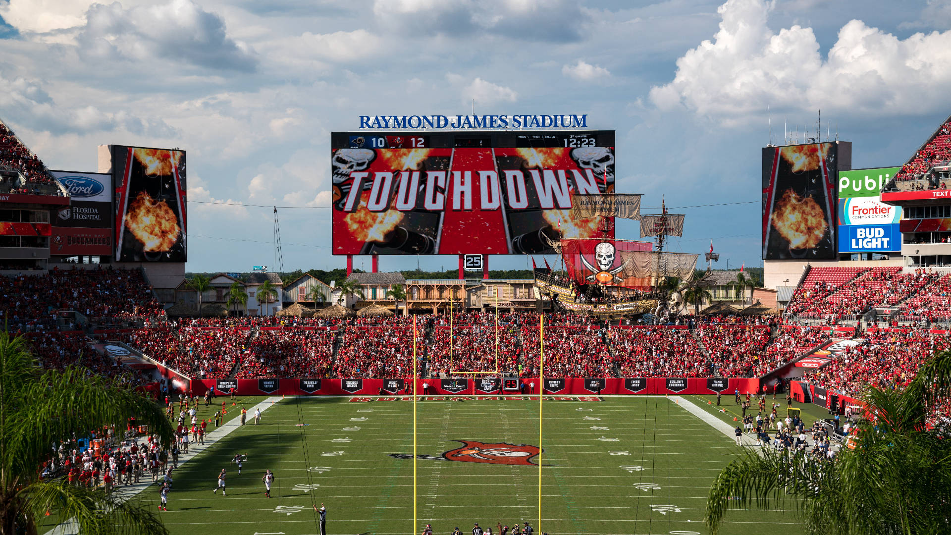 Buccaneers Stadium Touchdown Wallpaper