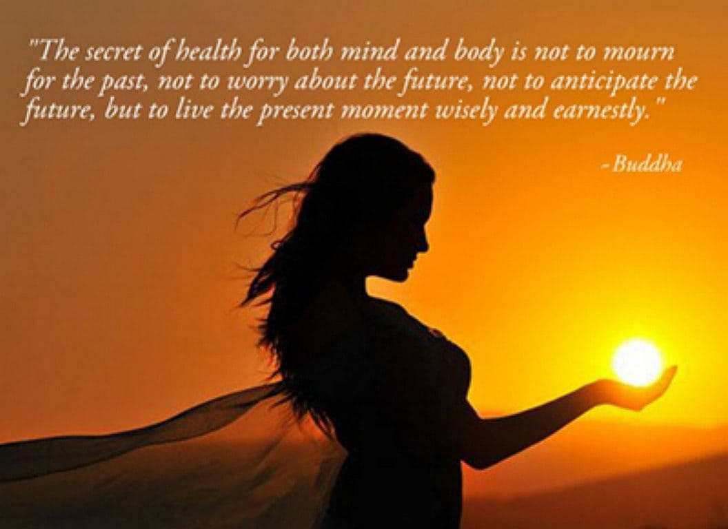 Buddha Quotes Woman Sunset Wallpaper