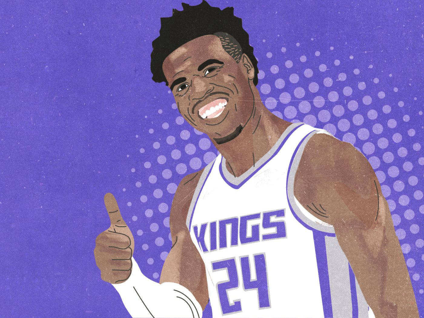 Buddy Hield Digital Drawing Wallpaper