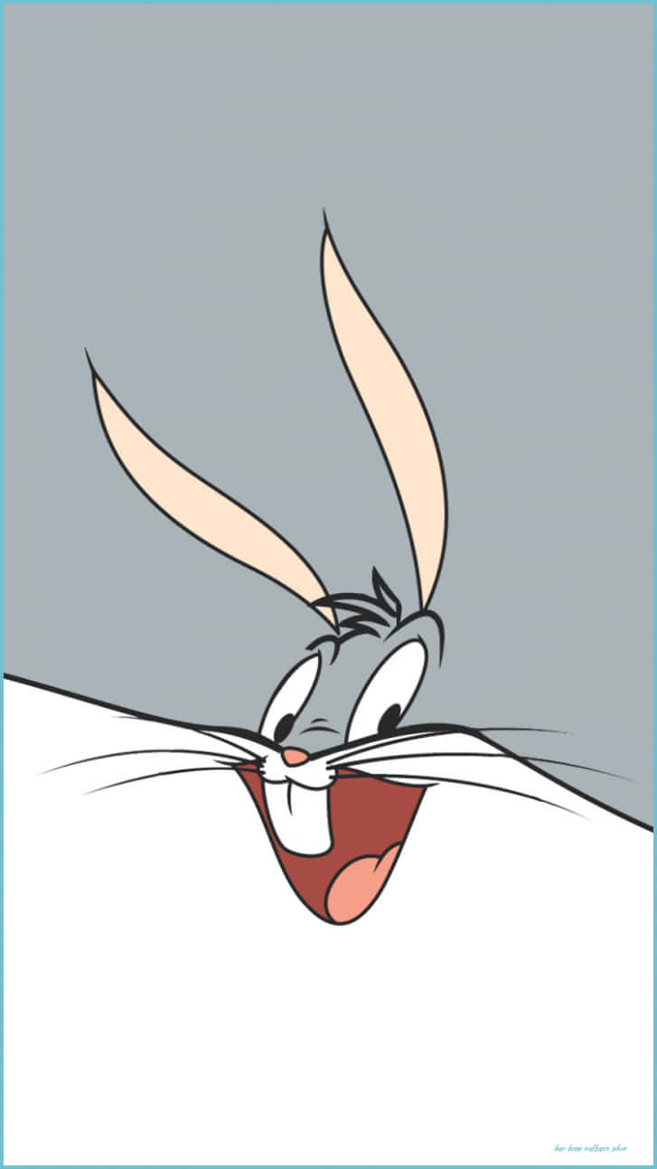 Bugs Bunny Is Having A Blast On His Iphone! Wallpaper