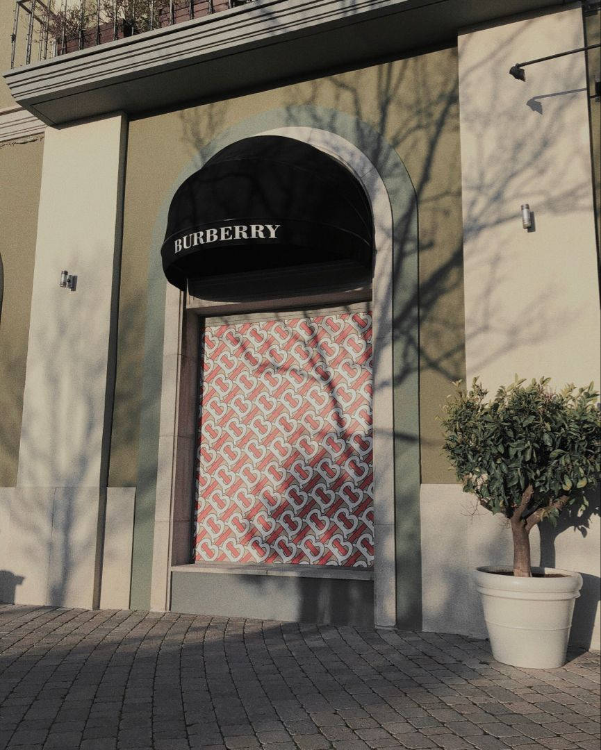 Burberry Canopy Window Wallpaper