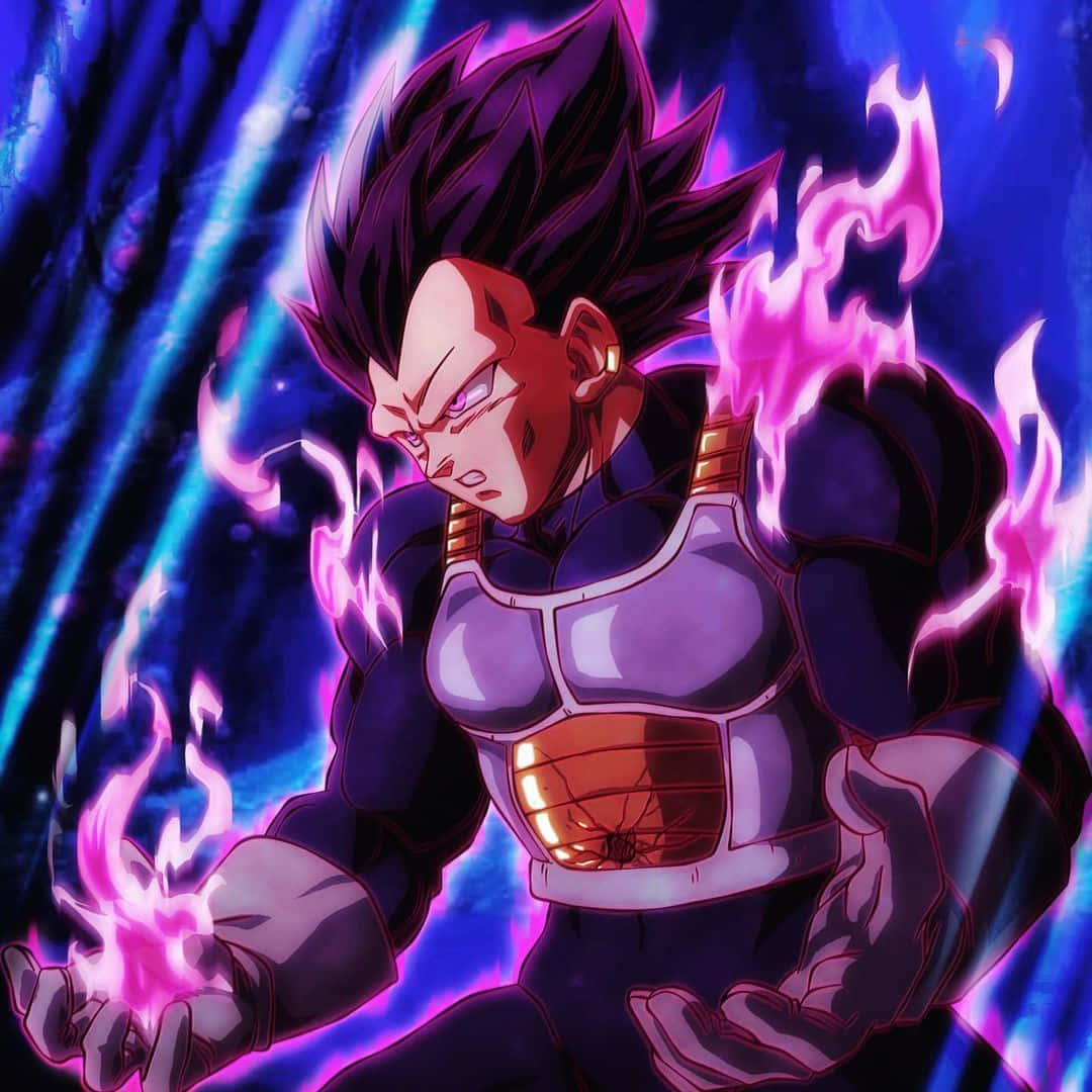 Burning Vegeta Ultra Ego Wallpaper