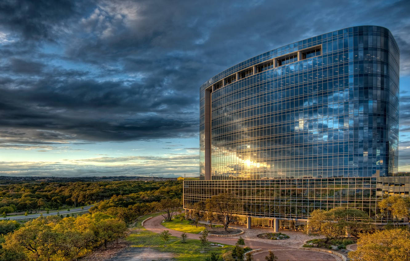 Bustling Cityscape Of San Antonio Square Wallpaper