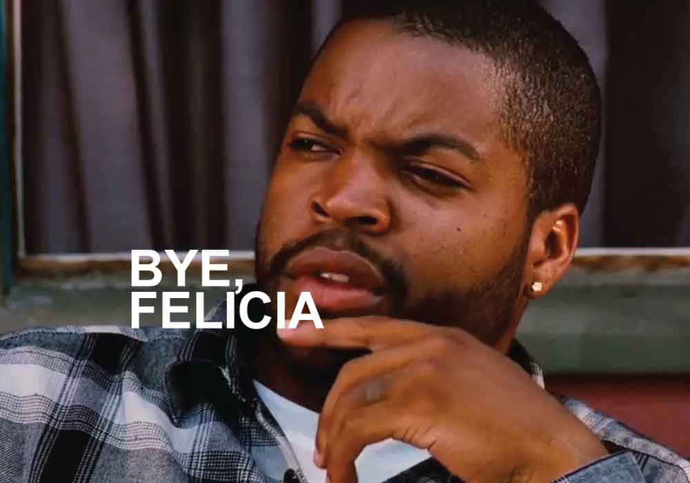 Bye Felicia, A Playful Farewell Illustration Wallpaper