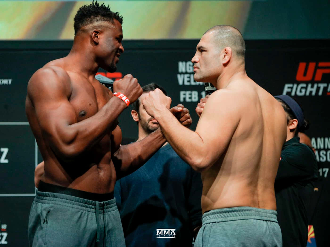 Cain Velasquez And Francis Ngannou 2019 Wallpaper