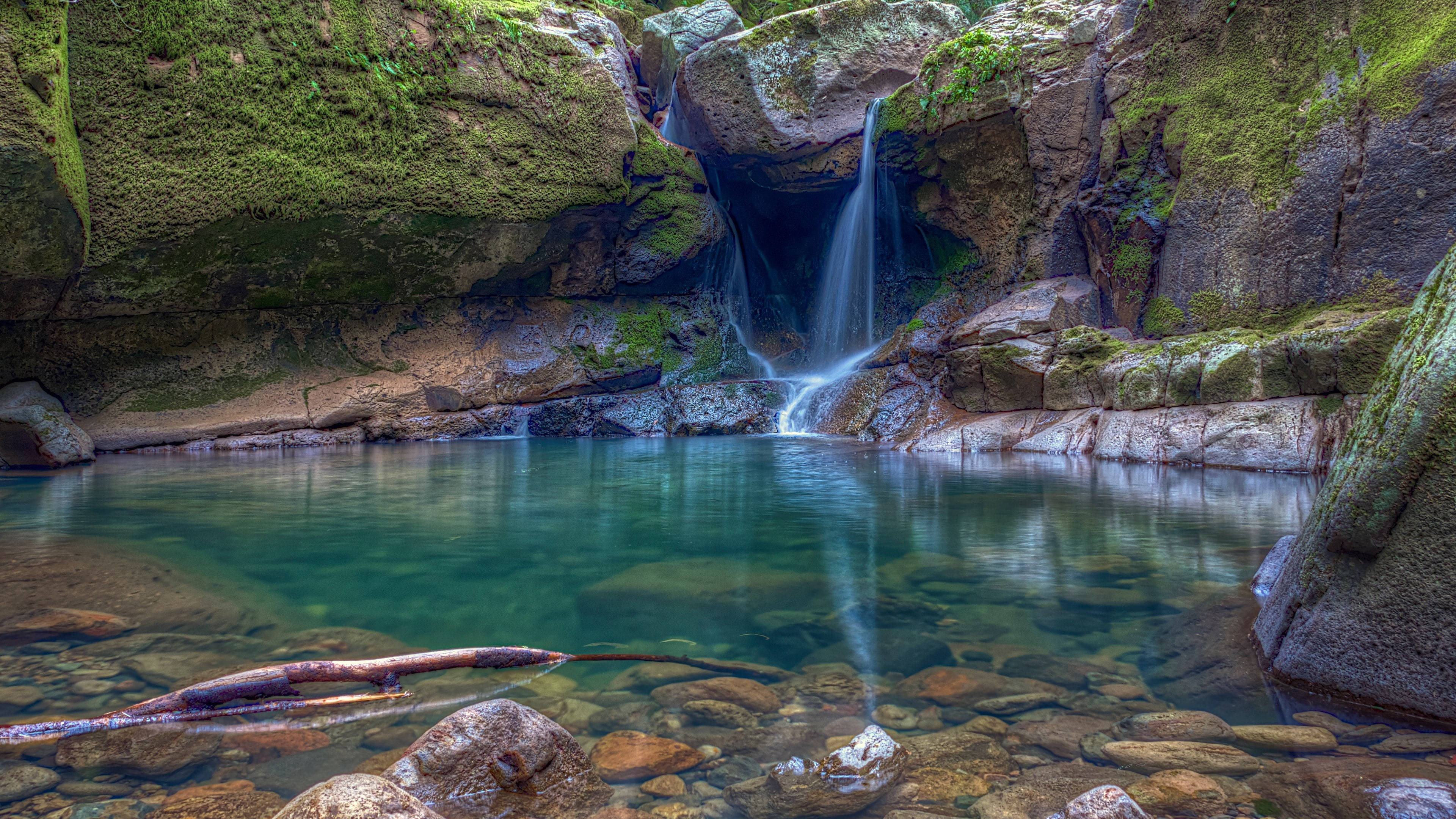 Calm Waterfall Professional Desktop Wallpaper