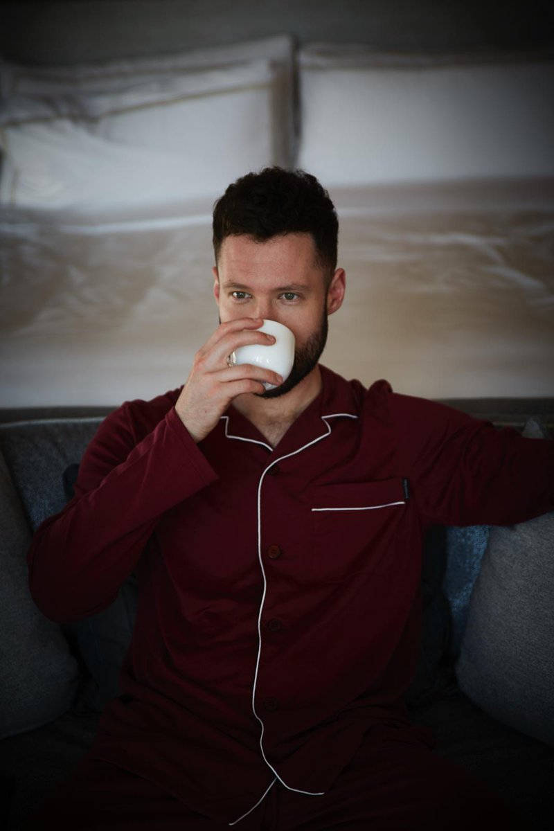 Calum Scott In Pajamas Wallpaper