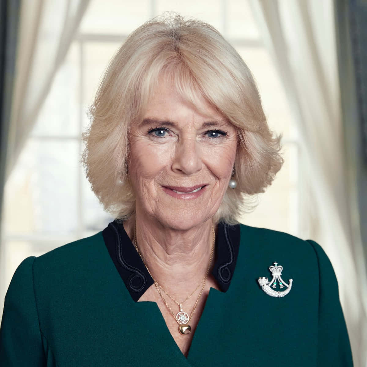 Camilla Window With Curtains Wallpaper