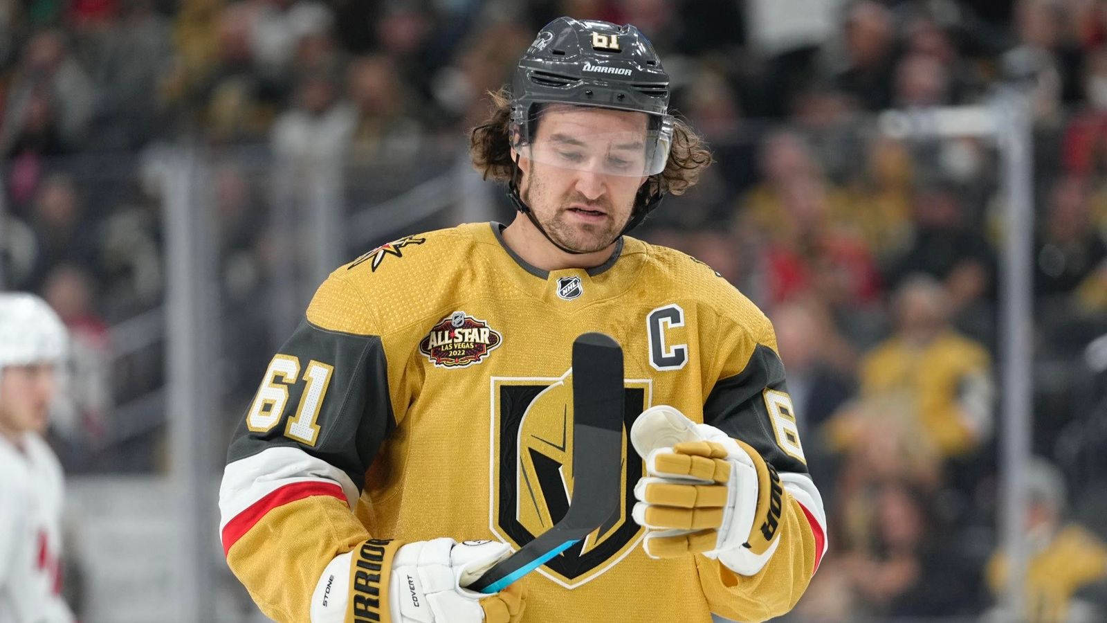 Canadian Vegas Golden Knights Athlete Mark Stone Medium Shot Wallpaper