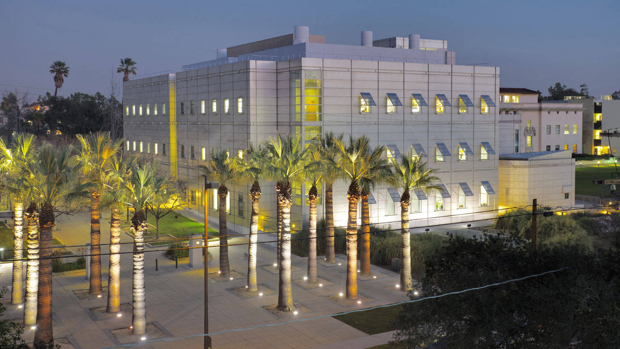 Caption: A Sunny Day At The California Institute Of Technology Campus Wallpaper