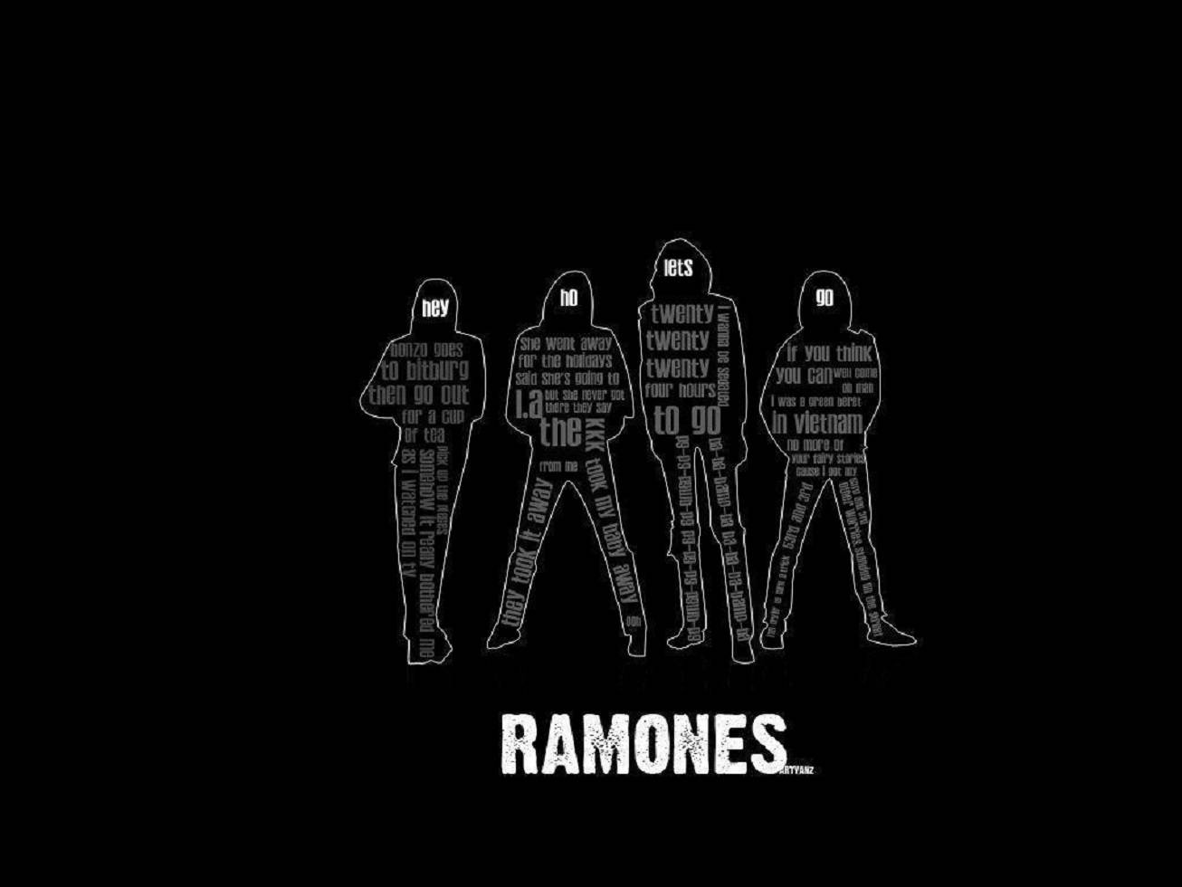 Caption: Classic Ramones Vector Art Design Wallpaper