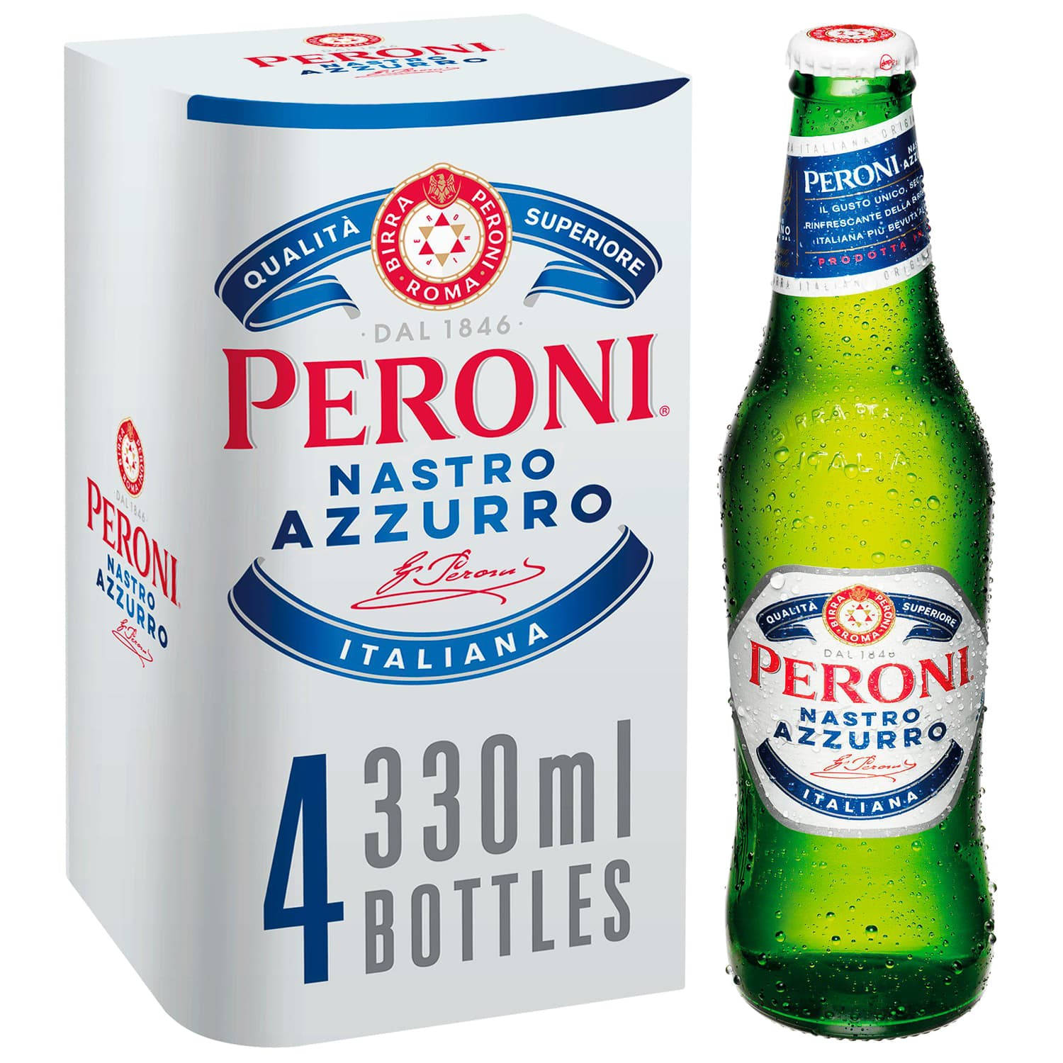 Caption: Cool Refreshment With Peroni Beer Four Pack Wallpaper