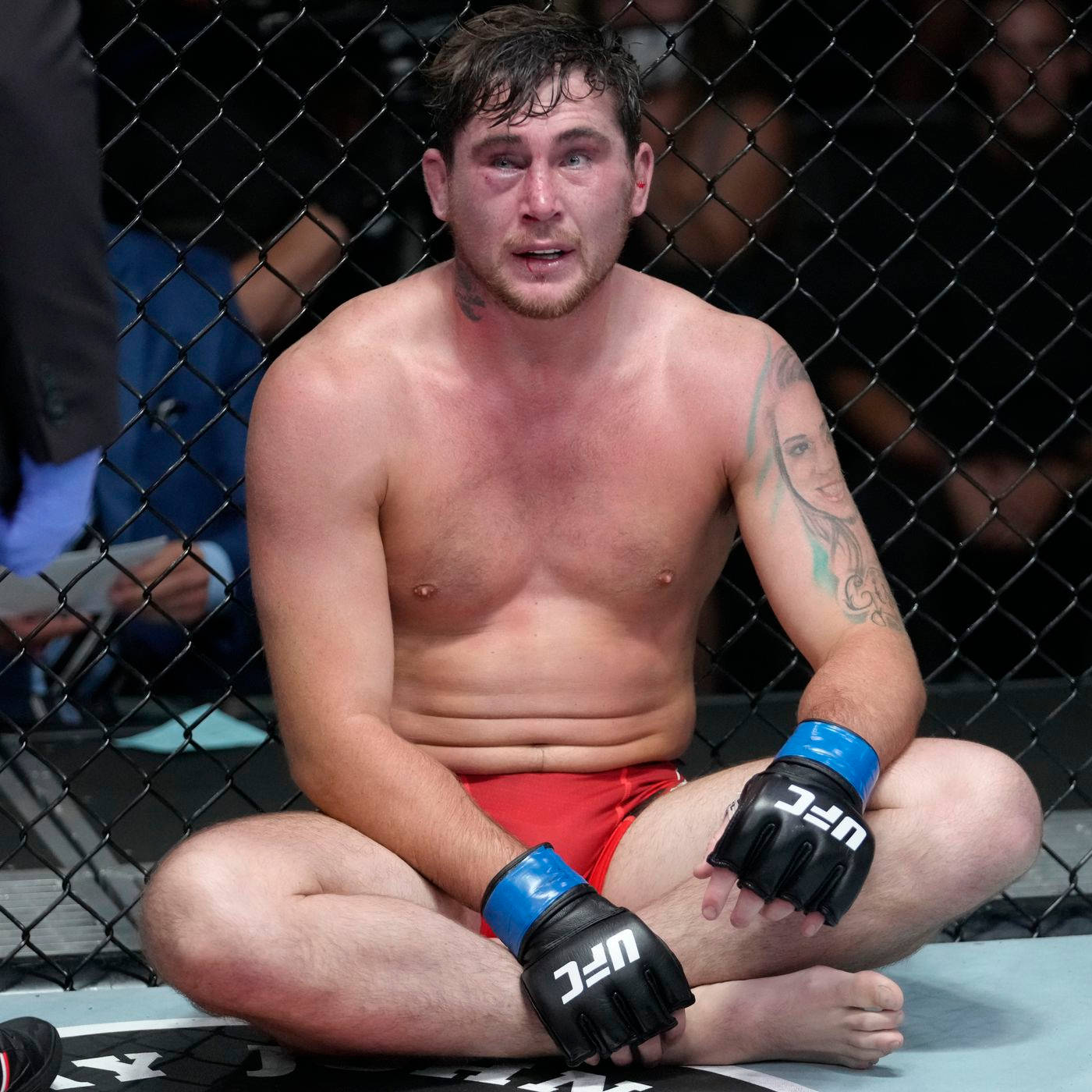 Caption: Darren Till Stands Tall Despite Swollen Eye Wallpaper