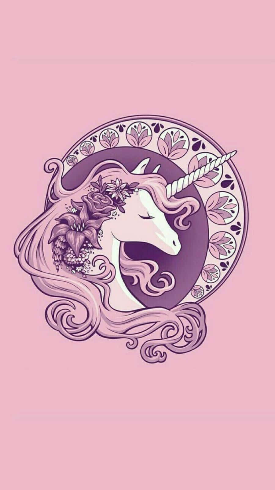 Caption: Dreamy Unicorn On An Iphone Background Wallpaper