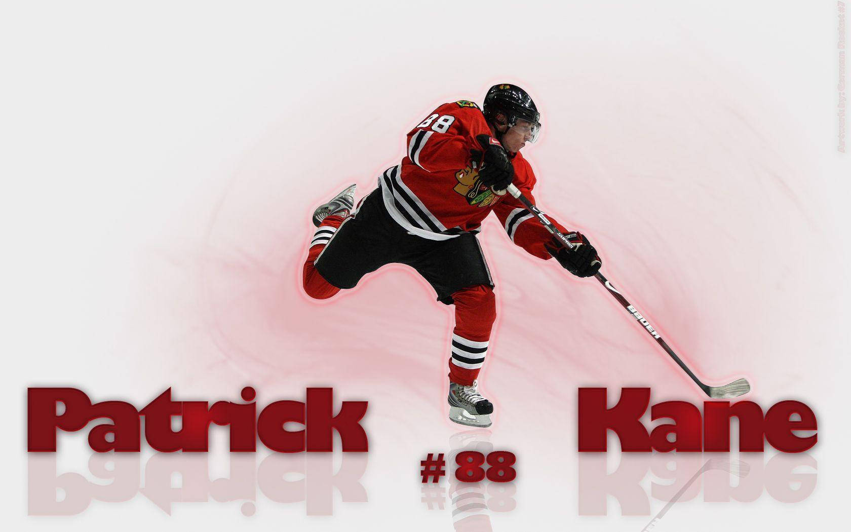 Caption: Dynamic Patrick Kane In Action Wallpaper