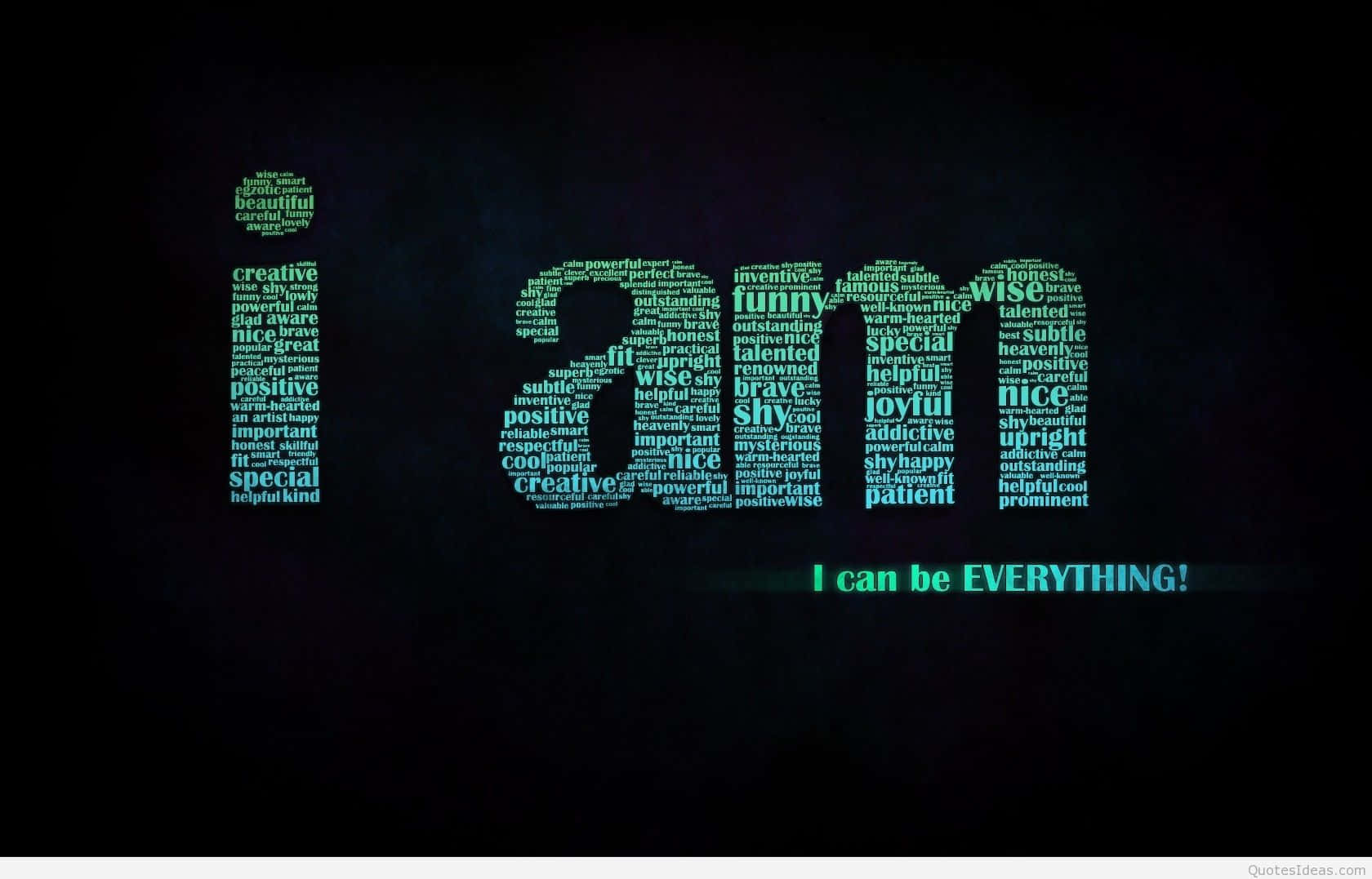 Caption: Embrace Positivity With This Powerful Motivational Message Wallpaper