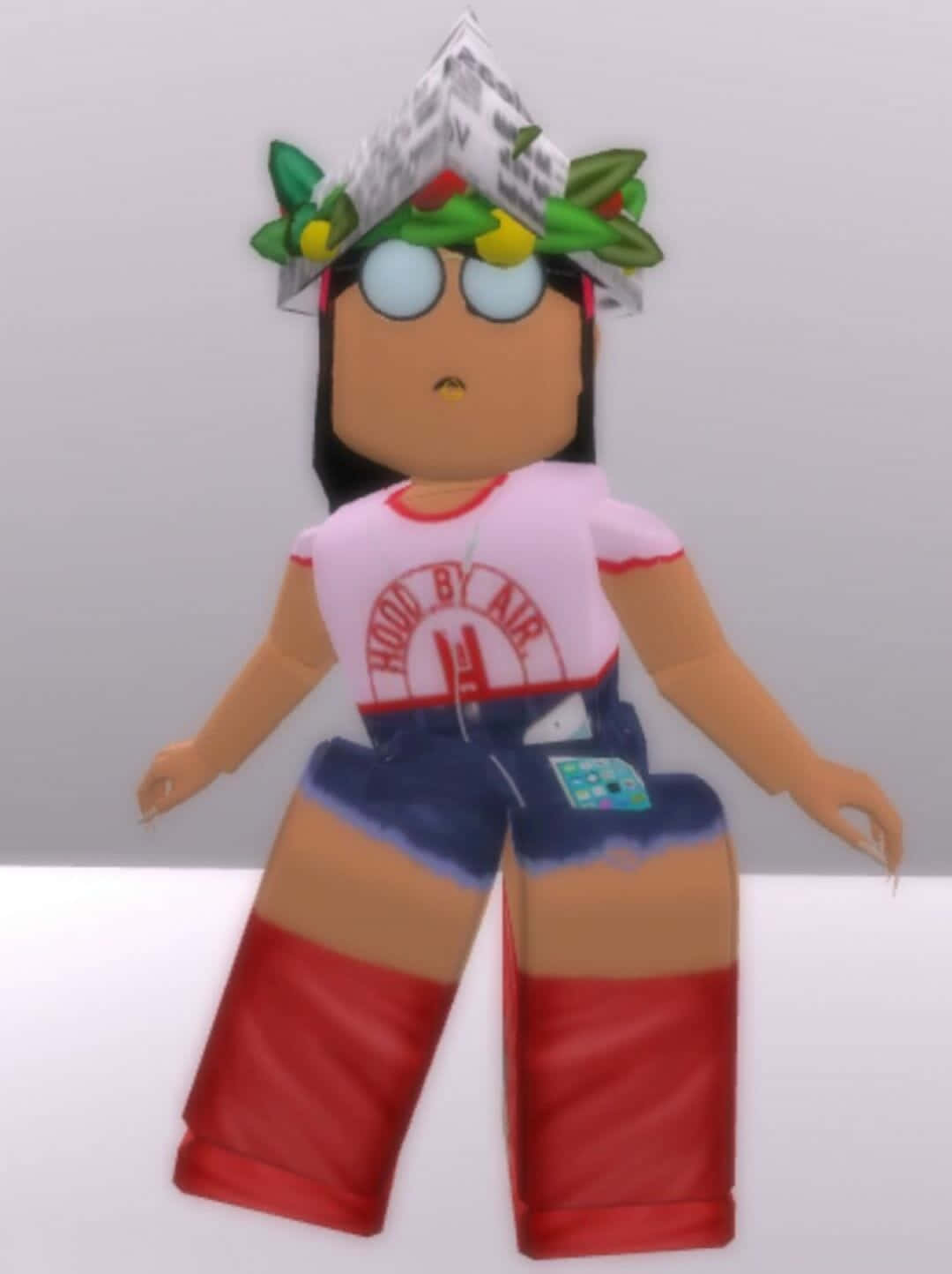 Caption: Engaging Roblox Gameplay On Iphone Wallpaper
