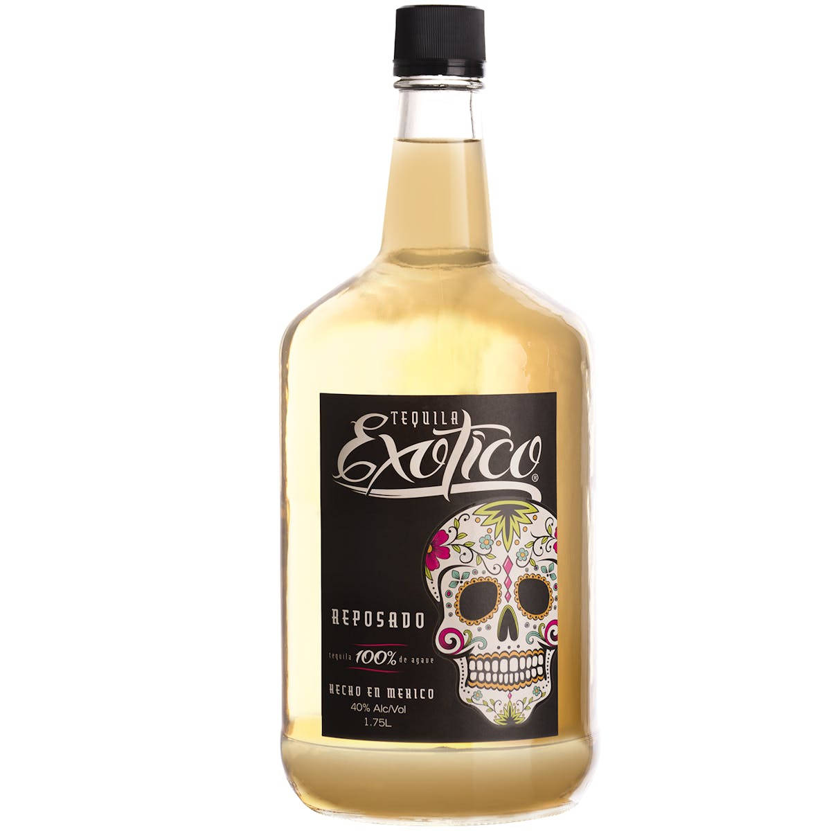 Caption: Exquisite Exotico Tequila Reposado In Thick Bottle Wallpaper