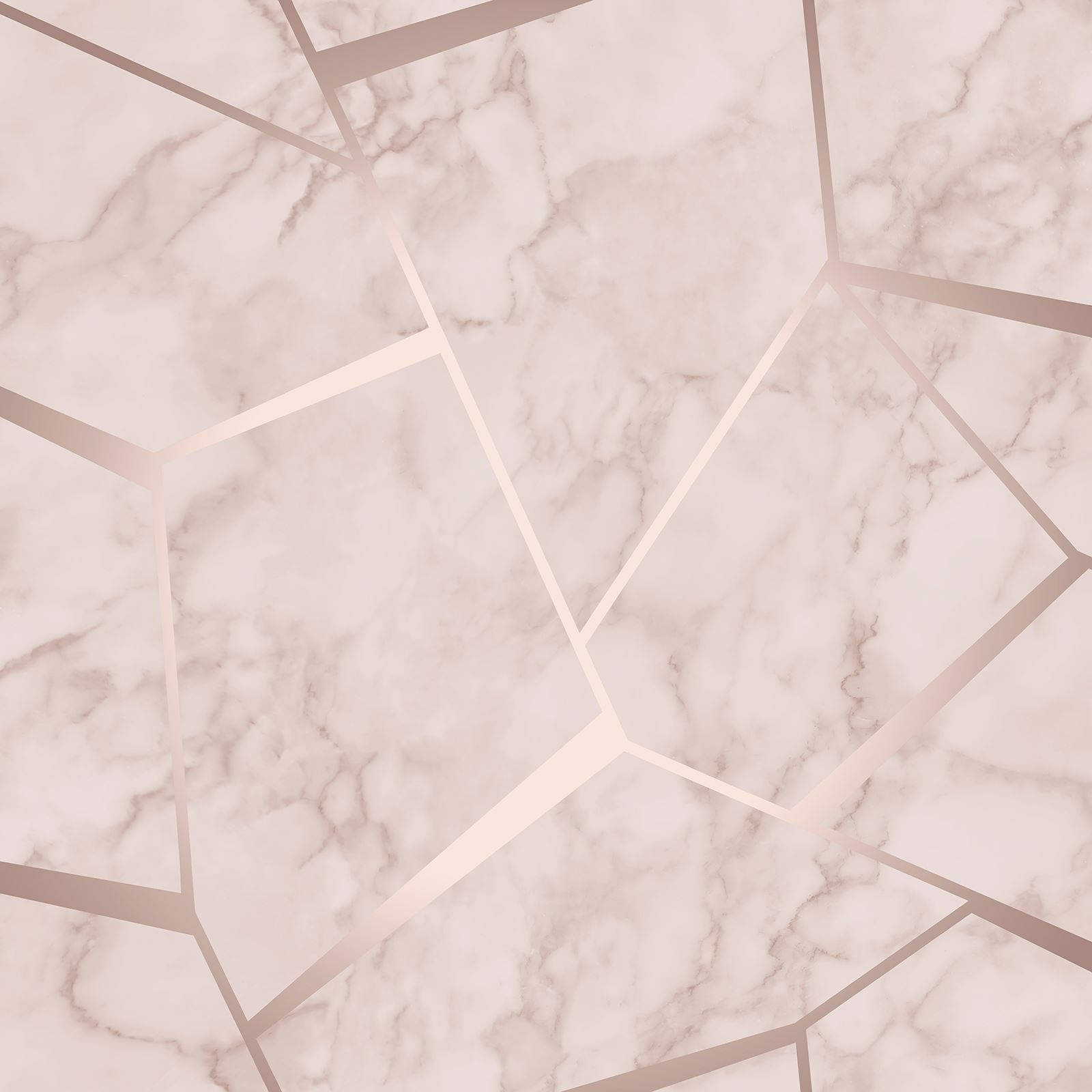 Caption: Exquisite Pink Marble With Geometric Lines Wallpaper