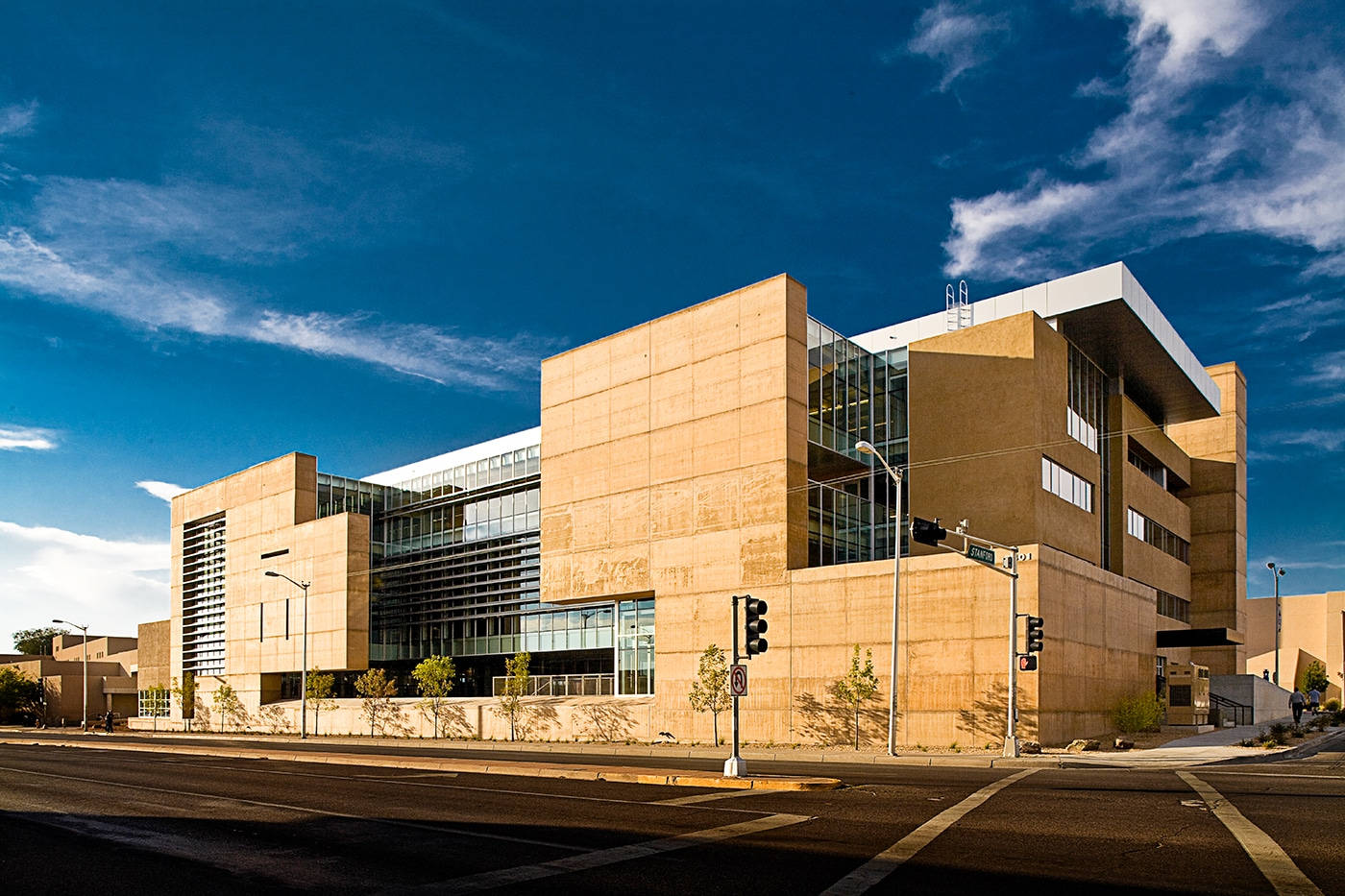 Caption: George Pearl Hall At The University Of New Mexico Wallpaper