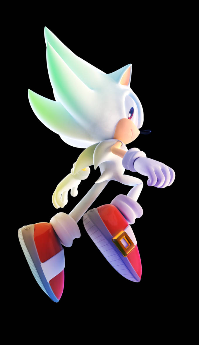 Caption: Hyper Sonic Speeding Through Space Wallpaper