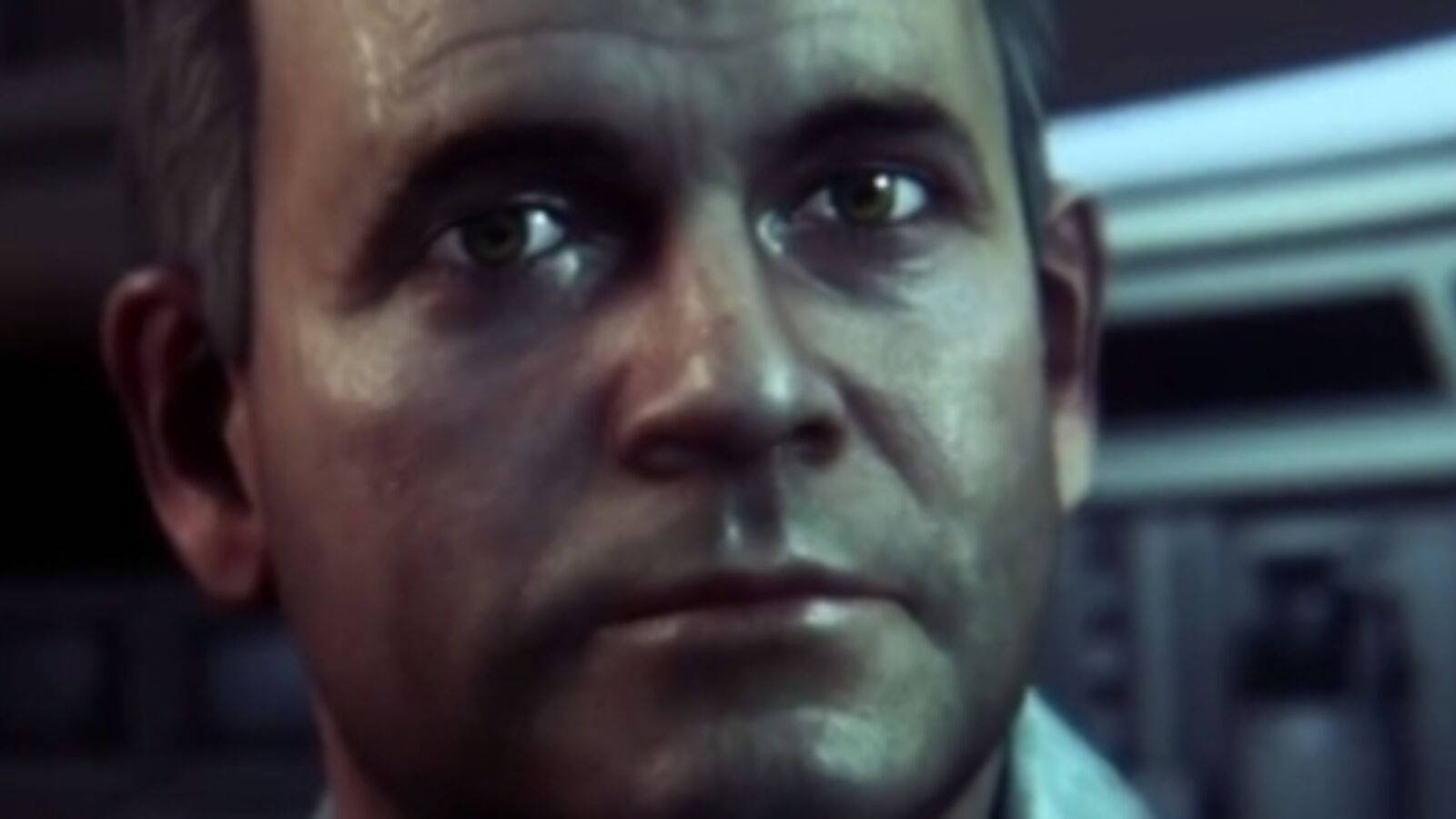 Caption: Intense Stare Of Ian Holm As Ash In The Alien Movie Wallpaper