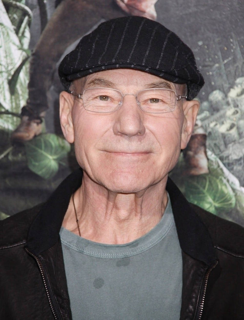 Caption: Patrick Stewart Looking Dapper In Flat Cap Wallpaper