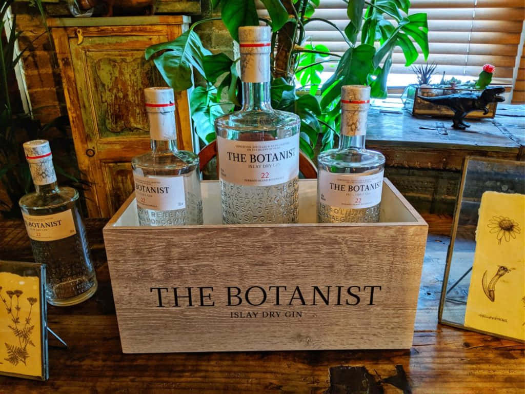 Caption: The Botanist Gin - A Premium Islay Dry Gin Displayed In A Unique Presentation Box Wallpaper