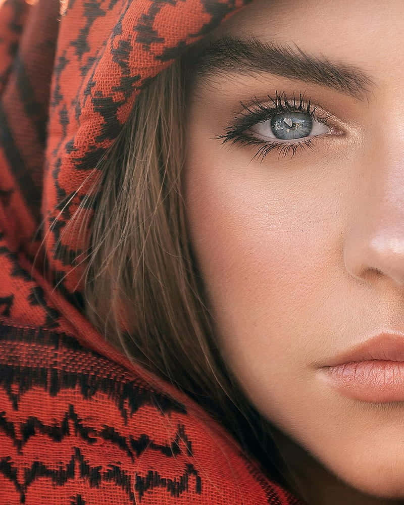 Captivating Blue Eyes Beauty Wallpaper