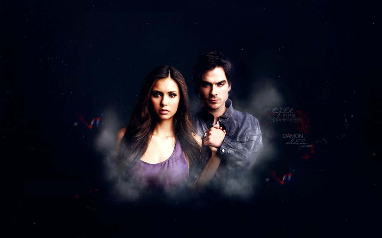 Captivating Desktop Background Of Vampire Diaries Wallpaper