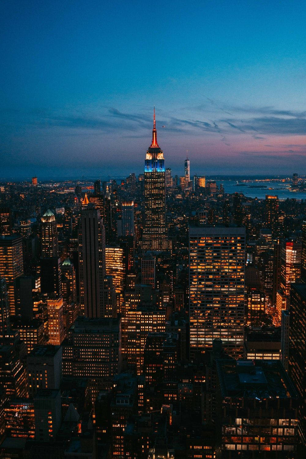 Captivating Empire State Building Night View Nyc Phone Wallpaper