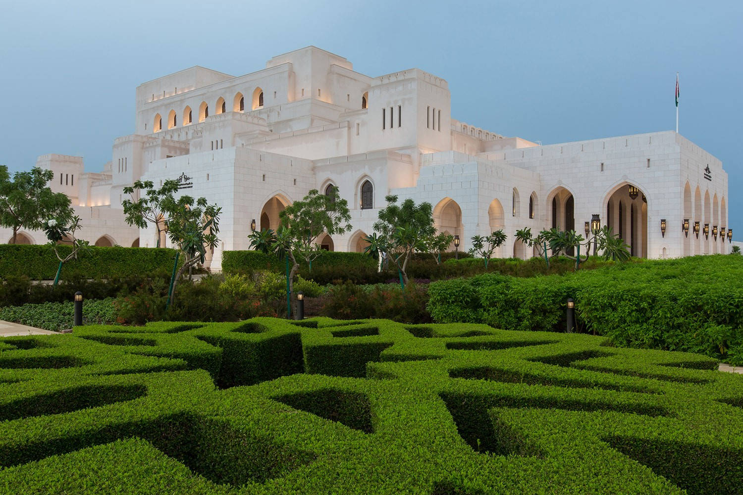 Captivating Evening At Oman's Royal Opera House Wallpaper