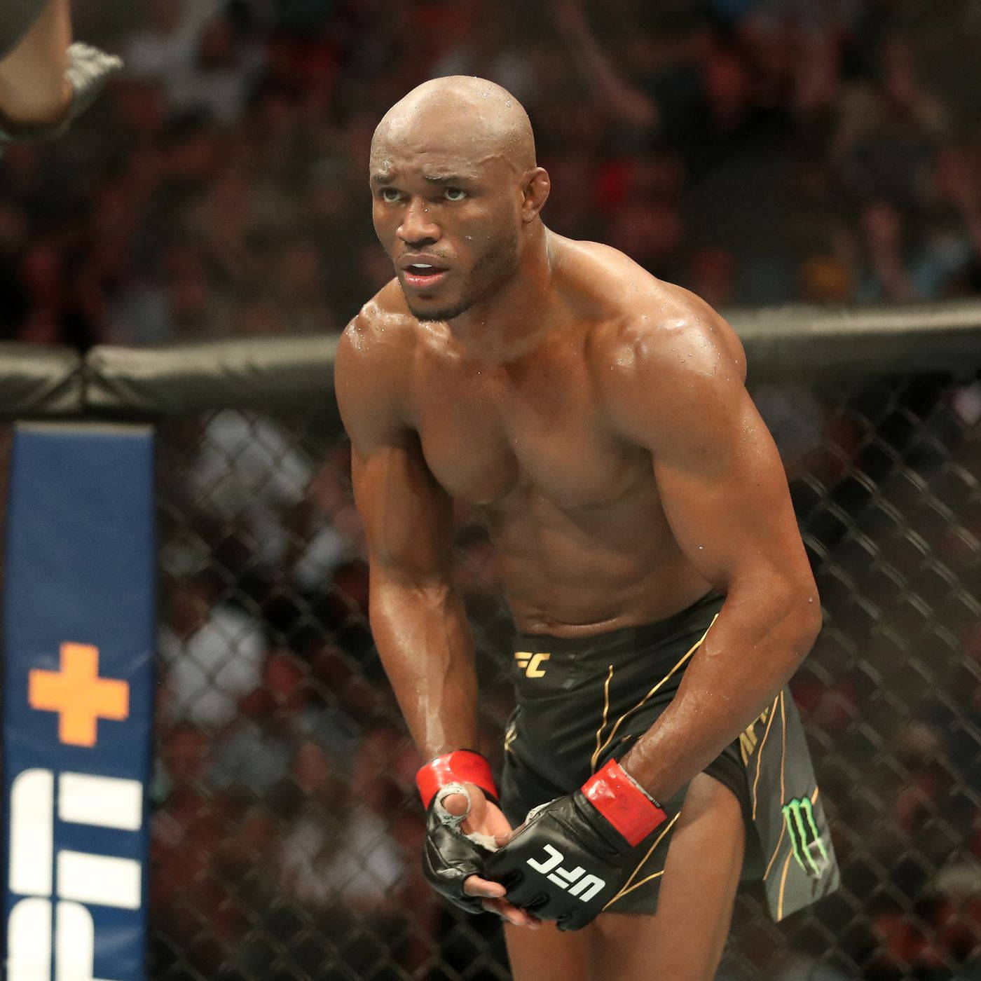 Captivating Image Of Mma Champion Kamaru Usman Wallpaper