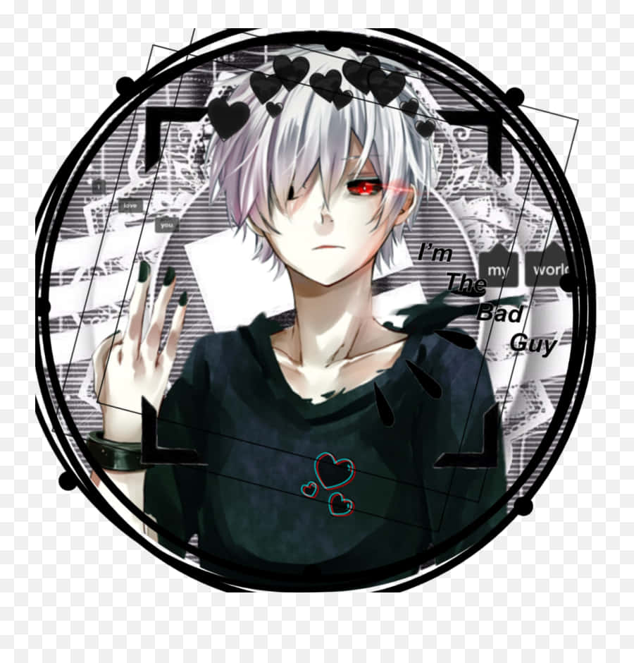 Captivating Portrait Of Kaneki From Tokyo Ghoul Wallpaper